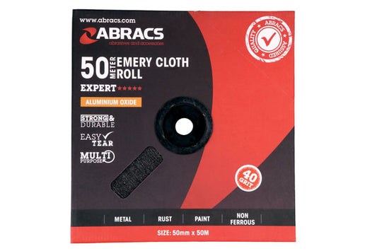 Abracs Emery Roll 50mm x 50m x P40 1pc
