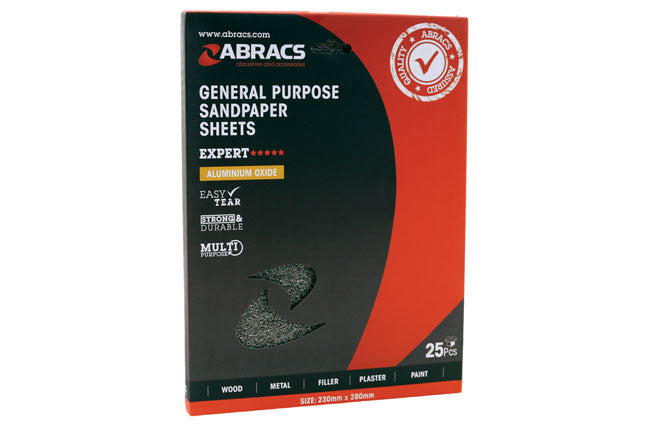 Abracs Sandpaper / Production Sheets P60 25pc