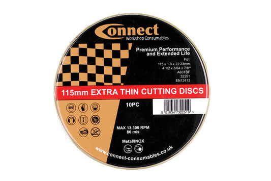 Extra Thin Cutting Discs 115mm x 1.0mm 100pc