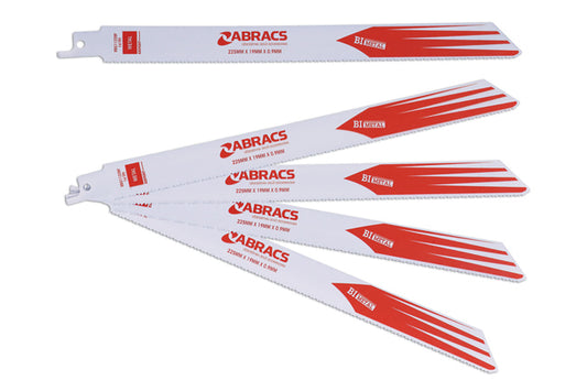 Abracs Reciprocating Saw Blades 225 x 19 x 0.9mm 14tpi 5pc