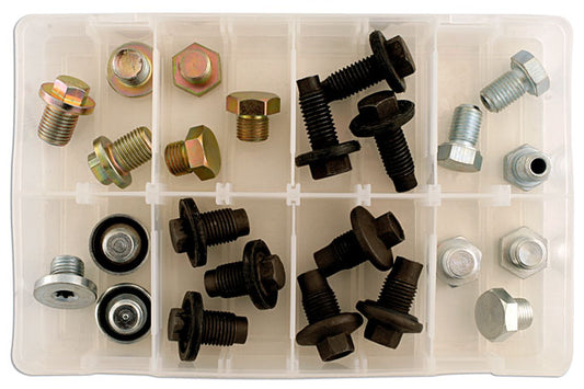 Sump Plug UK Assortment 24 plugs plus washers to suit