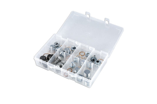 Sump Plug Assortment Euro 24 plugs plus washers to suit