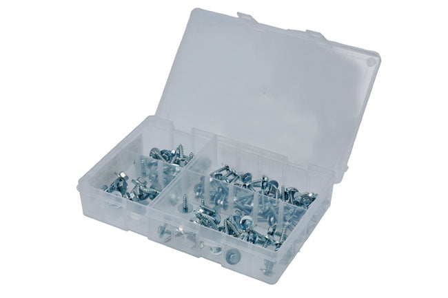 Assorted Zinc Plated Acme Screws 120pc