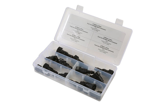 Assorted Straight Fuel Line Quick Connectors 15pc