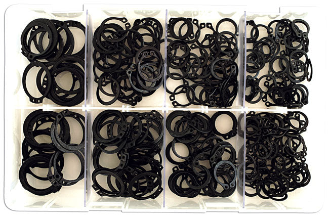 Assorted External Metric Circlips Box 250pc