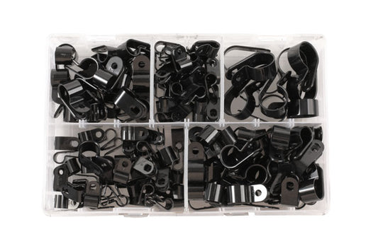 Assorted Nylon P Clips Box 160pc