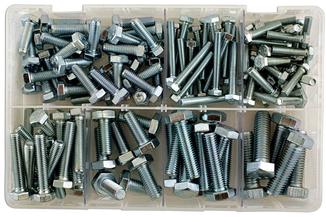 Assorted Metric Bolts M6 to M12 Box 150pc