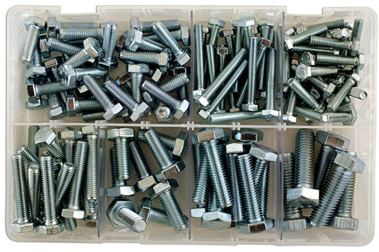 Assorted Metric Bolts M6 to M12 Box 150pc