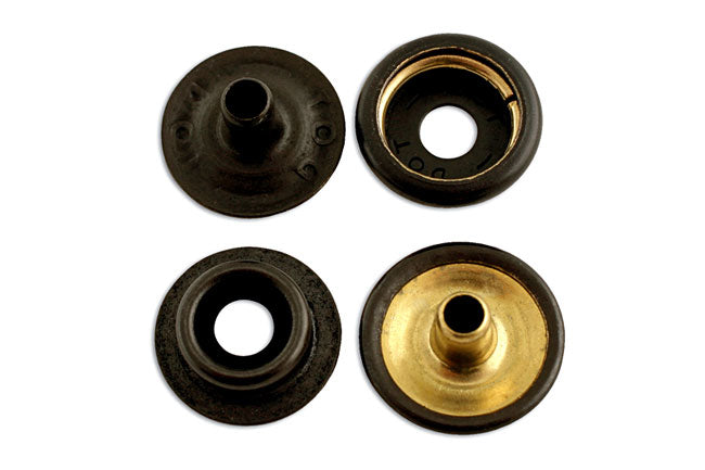 Durable Dot Set 15mm Black 10pc