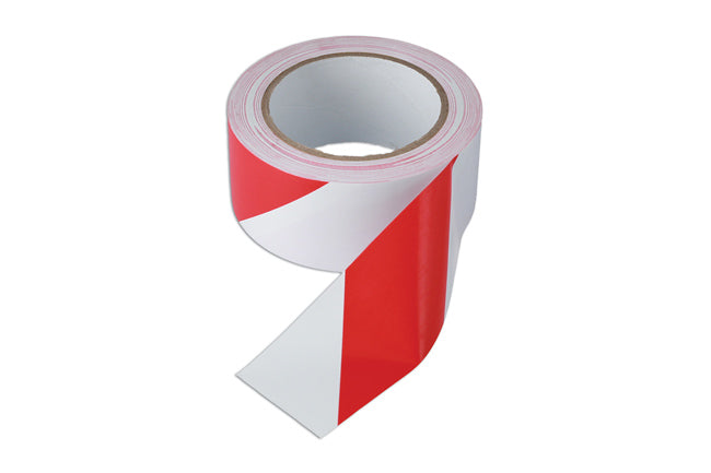 Red & White Barrier Tape 50mm x 33m Adhesive 1pc
