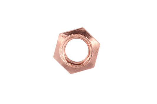 Copper Flashed Nut M8 x 1.25 x 13mm Hex 10pc