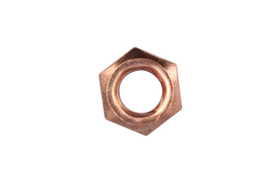 Copper Flashed Nut M10 x 1.5 x 14mm Hex 10pc