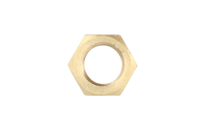 Brass Nut M10 x 1.5 x 17mm Hex 10pc