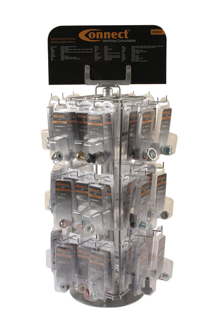 Sump Plug Rack c/w 72 Packs.