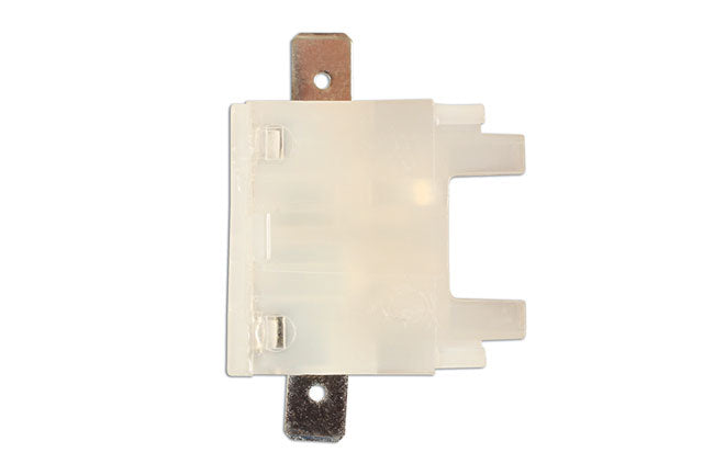 Standard Blade Fuse Holder (white) with tabs 1pc