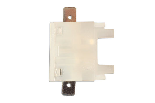 Standard Blade Fuse Holder (white) with tabs 1pc