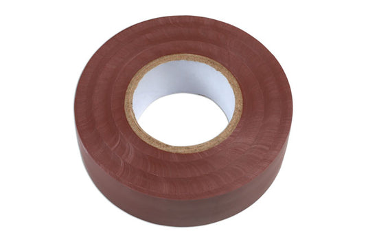Brown PVC Insulation Tape 19mm x 20m 10pc
