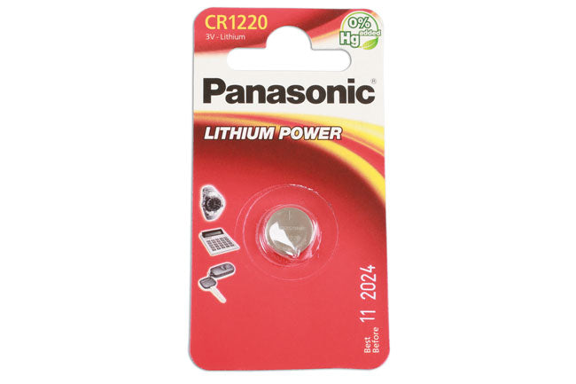Panasonic Coin Cell Battery CR1220 1pc