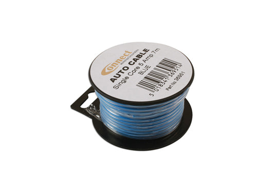 Blue Single Core Auto Cable 9/0.30 7m
