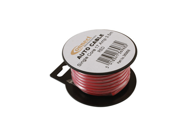 Red Single Core Auto Cable 28/0.30 3.5m