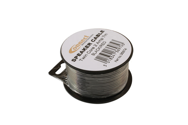 Mini Reel Automotive Twin Speaker Cable 2 x 12/0.20 7m