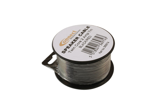 Mini Reel Automotive Twin Speaker Cable 2 x 12/0.20 7m