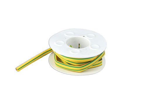 Yellow / Green Earth 5.0mm Heat Shrink On A Roll 3m