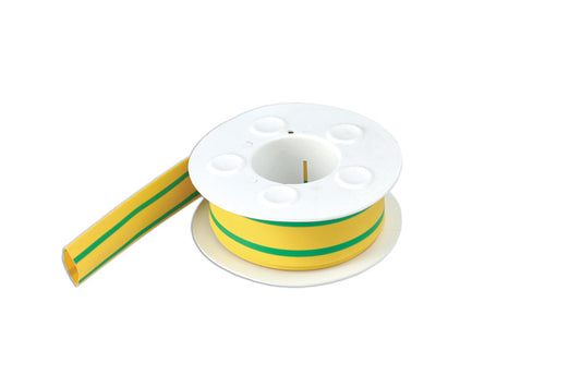 Yellow / Green Earth 13.0mm Heat Shrink - Roll  3m