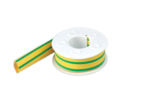 Yellow / Green Earth 15.0mm Heat Shrink - Roll  3m