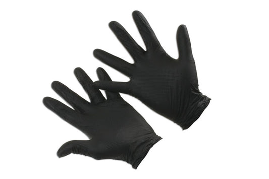 Grippaz XXLarge Black Nitrile Gloves 50pc