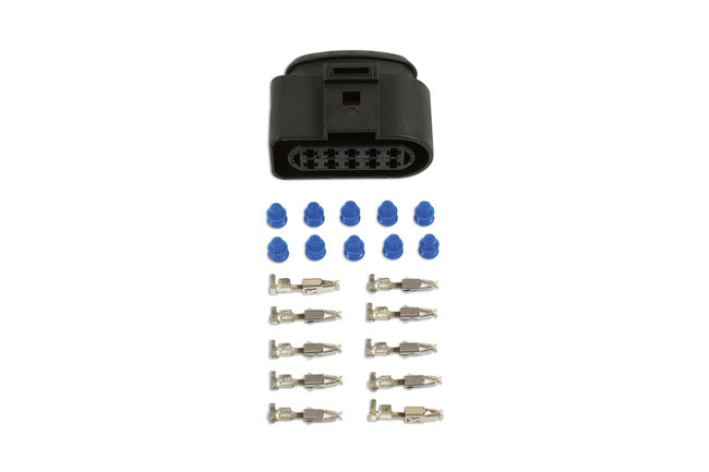 VW Electrical Female Connector 2.8mm 10 Pin Kit 105pc