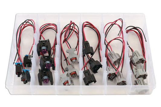 Assorted Delphi & Denso Injector Connector Kit 18pc