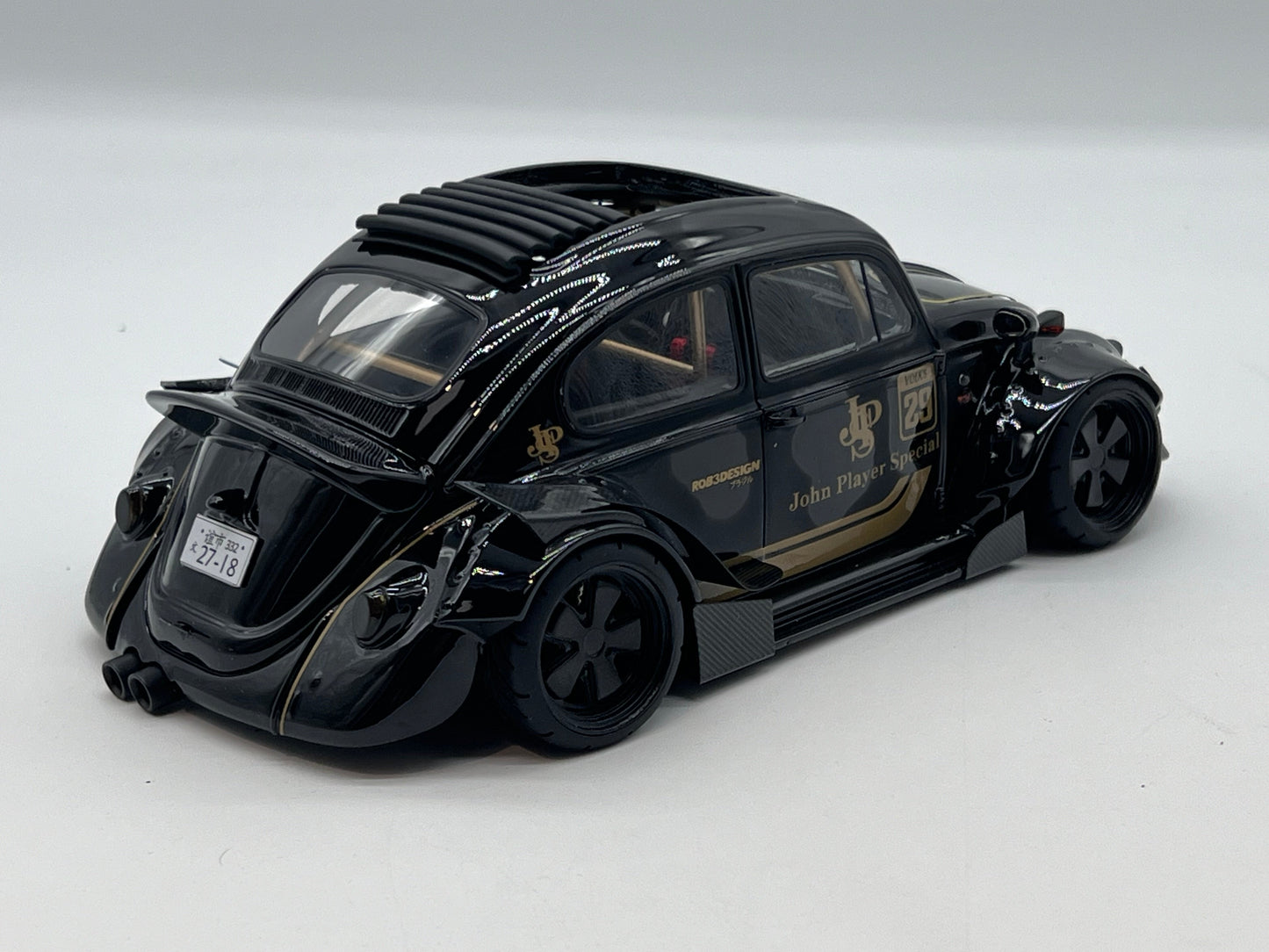 Volkswagen Beetle RWB Black JPS Champion Model 1/18