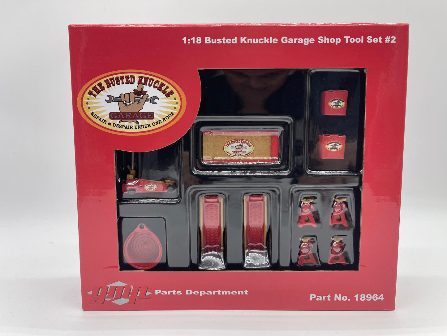 GMP Garage Tools Busted Knuckle Garage Diorama Set 1/18