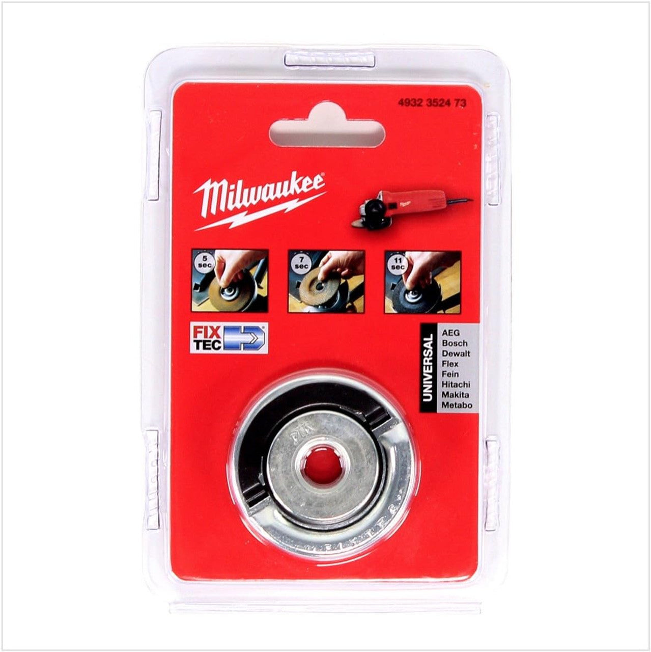 FIXTEC Angle Grinder Quick Locking Flange Nut - 1pc By Milwaukee