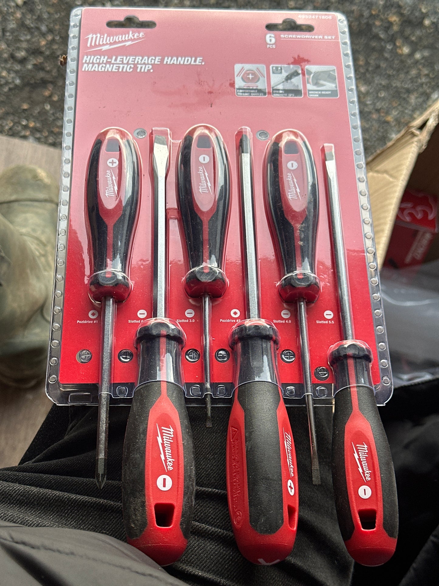 Milwaukee Tri-Lobe Screwdriver Set 6pcs Slotted & Philips