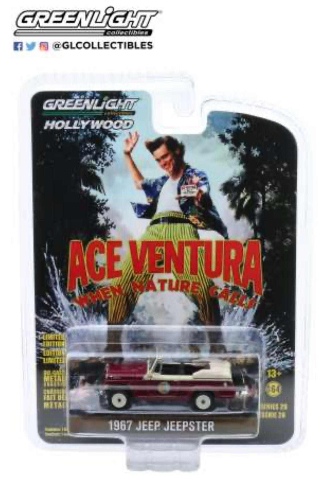 Ace Ventura 1967 Jeep Jeepster GreenLight 1/64