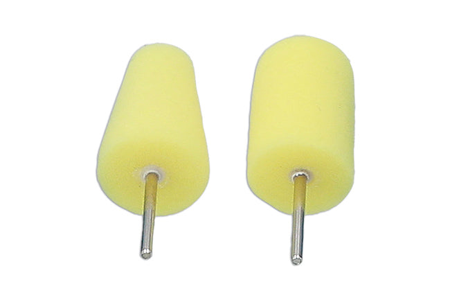 Polishing Sponge Wheels (Yellow, Medium) 2pc