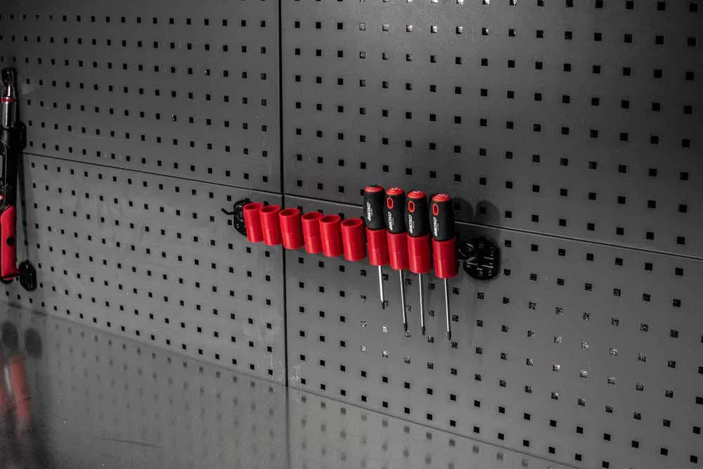 10Pc Tube Rack for Screwdrivers or Pliers RED By BOXO