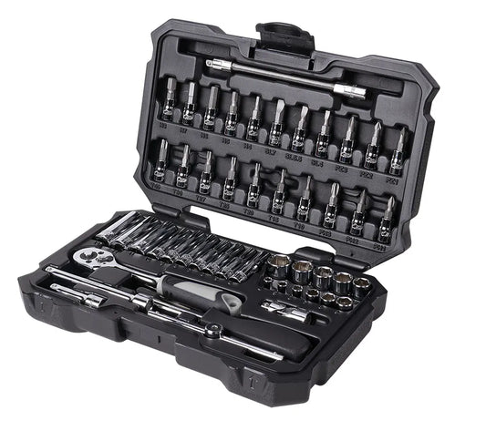 BOXO Black Series 53 Pc 1/4" Master Socket Set By Boxo