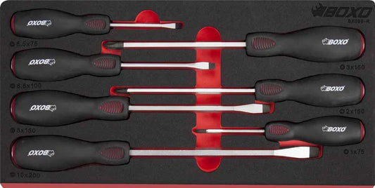 7 Pc Pound Through Set in EVA Foam Red By Boxo