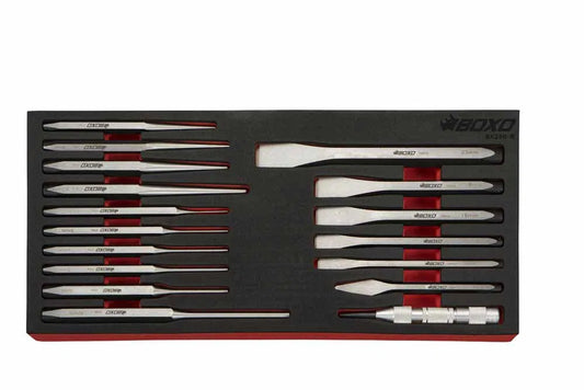 17Pc Punch & Chisel Set By Boxo
