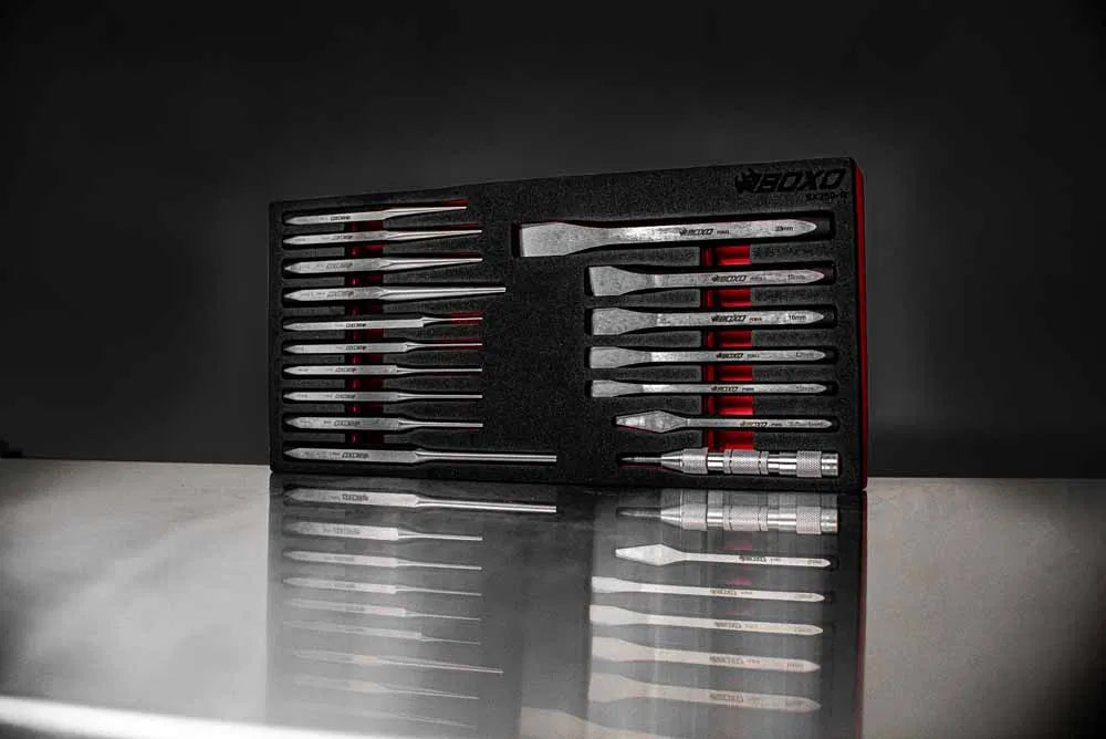 17Pc Punch & Chisel Set By Boxo