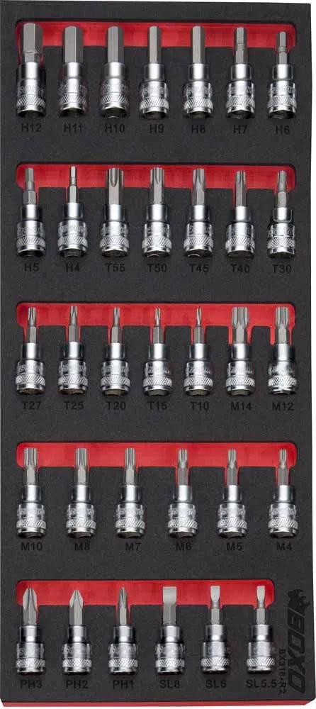 3/8" Master Bit Socket Set In EVA Foam By Boxo