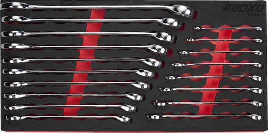 18 Pc Combination Spanner in Foam By Boxo