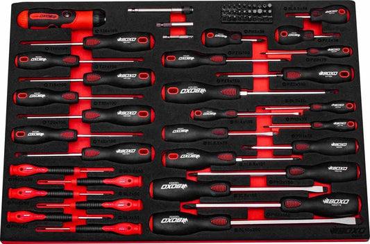 65 Piece Master ScrewDriver Set In EVA Foam By Boxo
