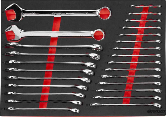 26 Pc Combination Spanner in EVA Foam By Boxo