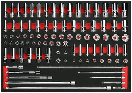Boxo 93pc 1/4" & 3/8" Drive Socket Set By Boxo