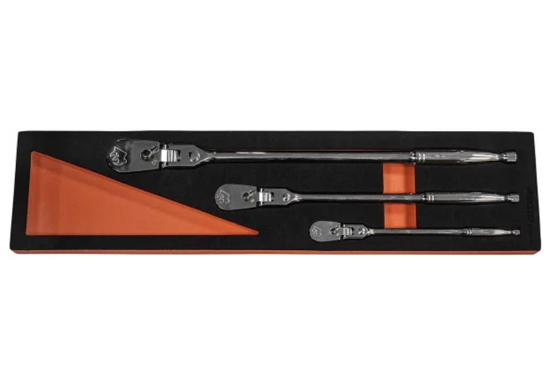 90t Long Reach Flex Head Ratchet Set  By Boxo