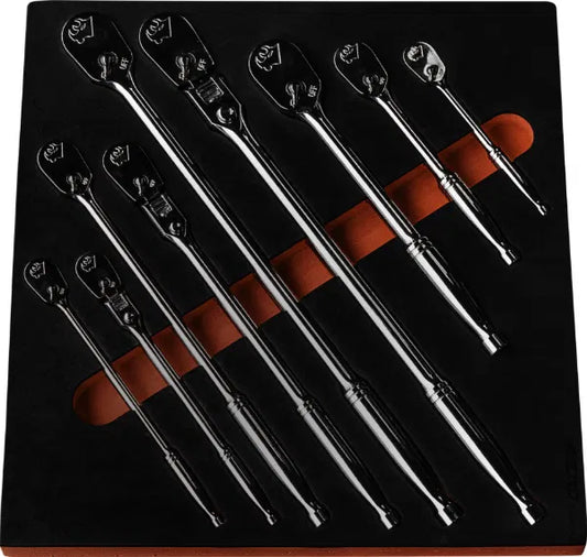 Ratchet Master Set 9 Piece 90 Tooth In Foam By Boxo